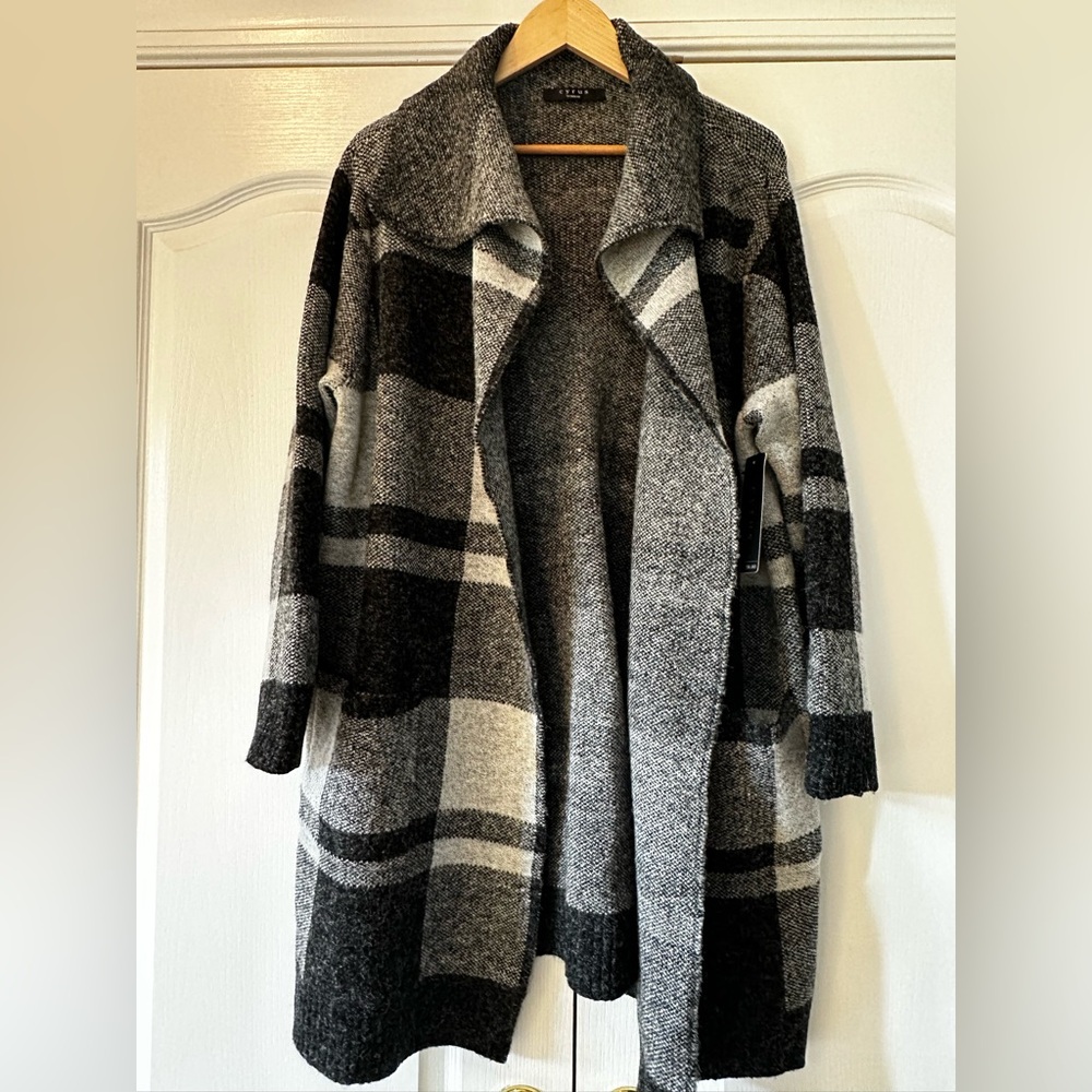 Black and Gray Women's Cardigan-New